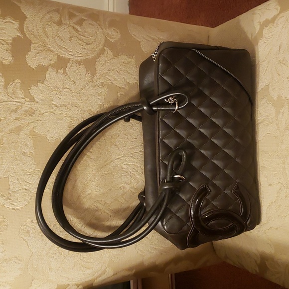 Chanel Cambon Bowling  Shoulder Bag Brown....like new - Picture 5 of 10